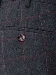 Skopes Blue Tailored Fit Aiken Check Suit: Trousers - Image 4 of 4
