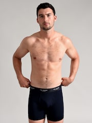Ted Baker Blue Cotton Boxer Briefs 3 Pack - Image 1 of 6