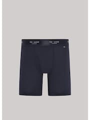 Ted Baker Blue Cotton Boxer Briefs 3 Pack - Image 6 of 6