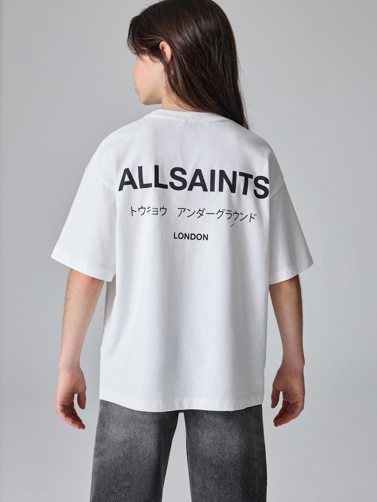 Blanco - Camiseta oversize de cuello redondo para niña Underground de smALLSAINTS - Imagen 2 de 6 Blanco - Camiseta oversize de cuello redondo para niña Underground de smALLSAINTS - Imagen 2 de 6