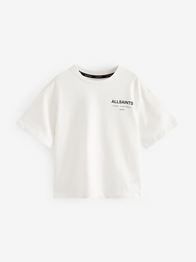 Wit - smALLSAINTS Oversized Girls Underground Crew T-Shirt - Image 3 of 5