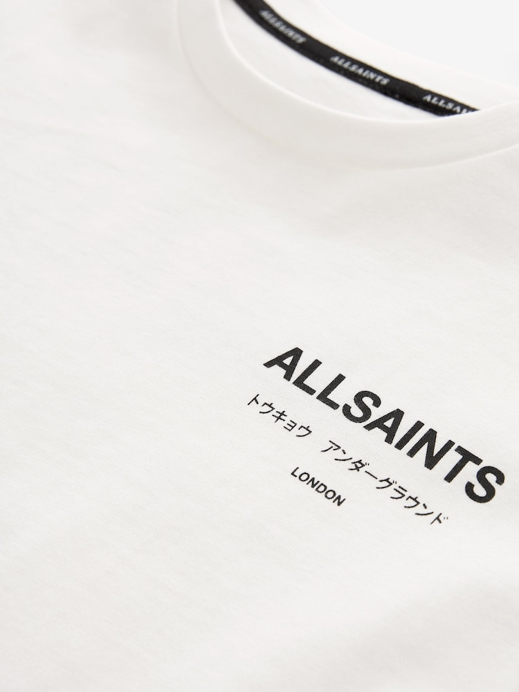 Белый - smALLSAINTS Oversized Girls Underground Crew T-Shirt - Image 5 of 5