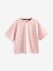 Светло-розовая - smALLSAINTS Oversized Girls Underground Crew T-Shirt - Image 4 of 6
