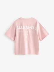 Светло-розовая - smALLSAINTS Oversized Girls Underground Crew T-Shirt - Image 5 of 6