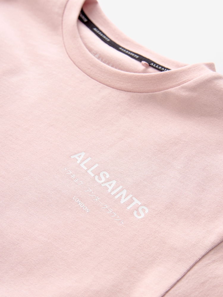 Светло-розовая - smALLSAINTS Oversized Girls Underground Crew T-Shirt - Image 6 of 6