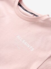 smALLSAINTS Light Pink Oversized Girls Underground Crew T-Shirt - Image 7 of 8
