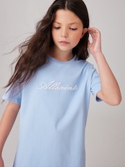 Hellblau - smALLSAINTS Mädchen Grafik Oversized-T-Shirt mit Rundhalsausschnitt aus 100% Baumwolle - Bild 4 von 7