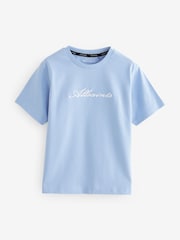 Hellblau - smALLSAINTS Mädchen Grafik Oversized-T-Shirt mit Rundhalsausschnitt aus 100% Baumwolle - Bild 5 von 7