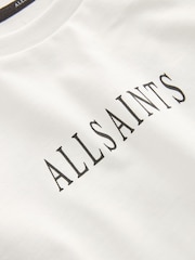 smALLSAINTS White/Sereni Girls Graphic Oversized Crew 100% Cotton T-Shirt - Image 6 of 6