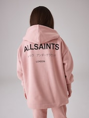 Mittelrosa - smALLSAINTS Mädchen Underground Etienne 100 % Baumwoll-Kapuzensweatshirt - Image 2 of 6