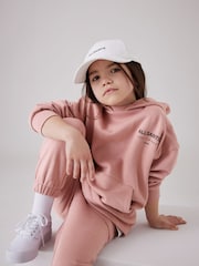 Mittelrosa - smALLSAINTS Mädchen Underground Etienne 100 % Baumwoll-Kapuzensweatshirt - Image 3 of 6