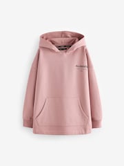 Mittelrosa - smALLSAINTS Mädchen Underground Etienne 100 % Baumwoll-Kapuzensweatshirt - Image 4 of 6