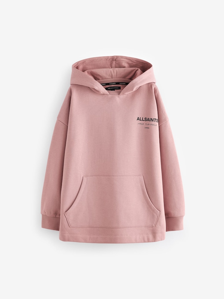 Mittelrosa - smALLSAINTS Mädchen Underground Etienne 100 % Baumwoll-Kapuzensweatshirt - Image 4 of 6