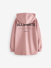 Mittelrosa - smALLSAINTS Mädchen Underground Etienne 100 % Baumwoll-Kapuzensweatshirt - Image 5 of 6