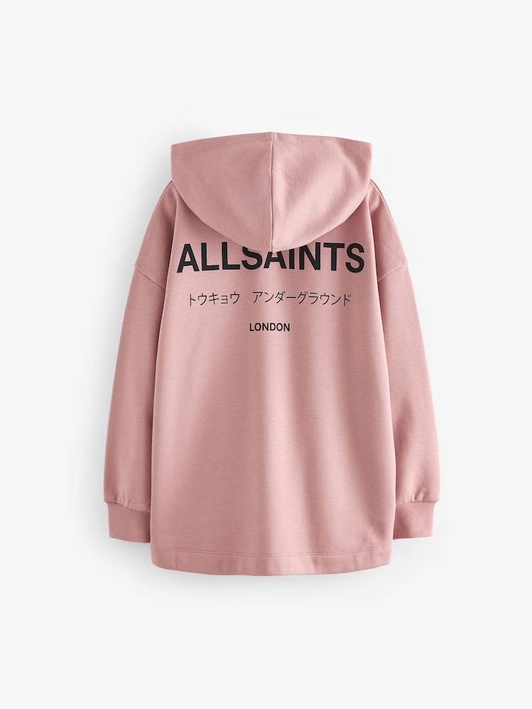 Mittelrosa - smALLSAINTS Mädchen Underground Etienne 100 % Baumwoll-Kapuzensweatshirt - Image 5 of 6