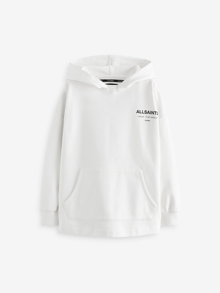 Blanc craie - smALLSAINTS Girls Underground Etienne 100% Cotton Hoodie - Image 12 of 15