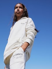 Blanc craie - smALLSAINTS Girls Underground Etienne 100% Cotton Hoodie - Image 6 de 15