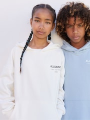 Blanc craie - smALLSAINTS Girls Underground Etienne 100% Cotton Hoodie - Image 7 de 15