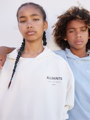 Blanc craie - smALLSAINTS Girls Underground Etienne 100% Cotton Hoodie - Image 9 de 15