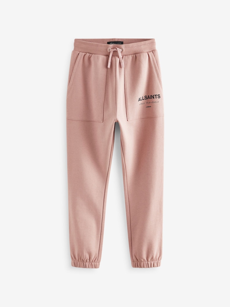 smALLSAINTS Mid Pink Girls Underground Cuffed 100% Cotton Joggers - Image 7 of 10