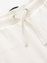 smALLSAINTS Chalk White Girls Underground Cuffed 100% Cotton Joggers - Image 9 of 10