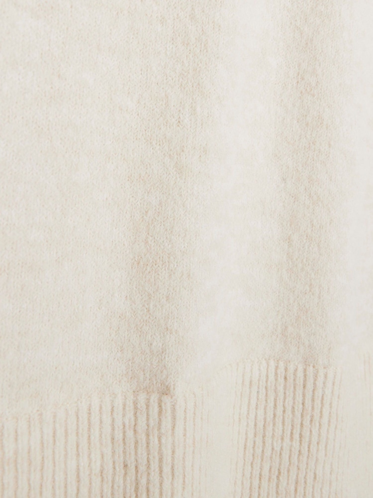 River Island Cream Hybrid Satin Midi Jumper Dress - Image 5 of 5 River Island Cream Hybrid Satin Midi Jumper Dress - Image 5 of 5