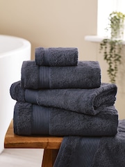 Blue Navy Egyptian Cotton Towel - Image 1 of 5