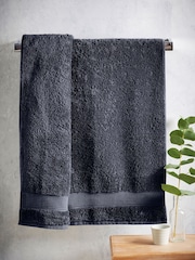 Blue Navy Egyptian Cotton Towel - Image 2 of 5