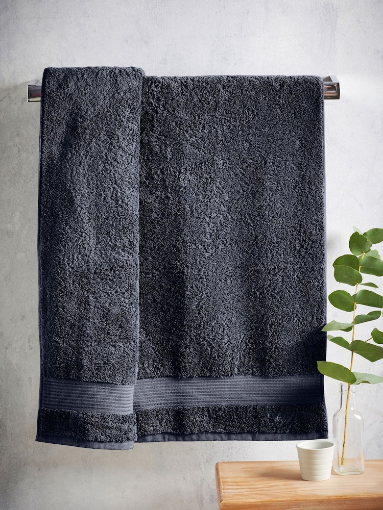 Blue Navy Egyptian Cotton Towel - Image 2 of 5