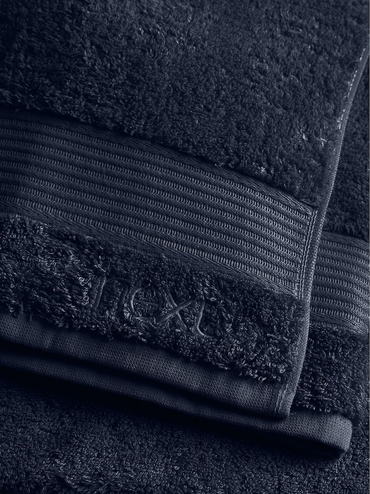 Blue Navy Egyptian Cotton Towel - Image 3 of 5