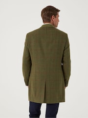 Skopes Green Oswin Herringbone Check Coat - Image 3 of 6
