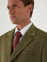 Skopes Green Oswin Herringbone Check Coat - Image 4 of 6