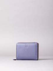 Lakeland Leather Purple Chrome Small Zip Purse - Image 1 of 5