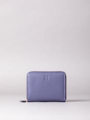 Lakeland Leather Purple Chrome Small Zip Purse - Image 2 of 5