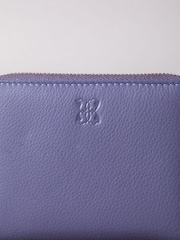 Lakeland Leather Purple Chrome Small Zip Purse - Image 5 of 5