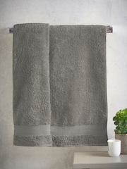 Slate Grey Egyptian Cotton Towel - Image 2 of 5