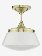 Dar Lighting Brass Caden Semi Flush - Image 3 of 4