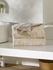 Natural Mink Reversible 100% Cotton Towel - Image 1 of 5