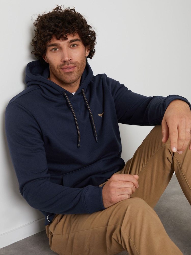 Threadbare Navy Blue Hoodie - Image 4 of 5