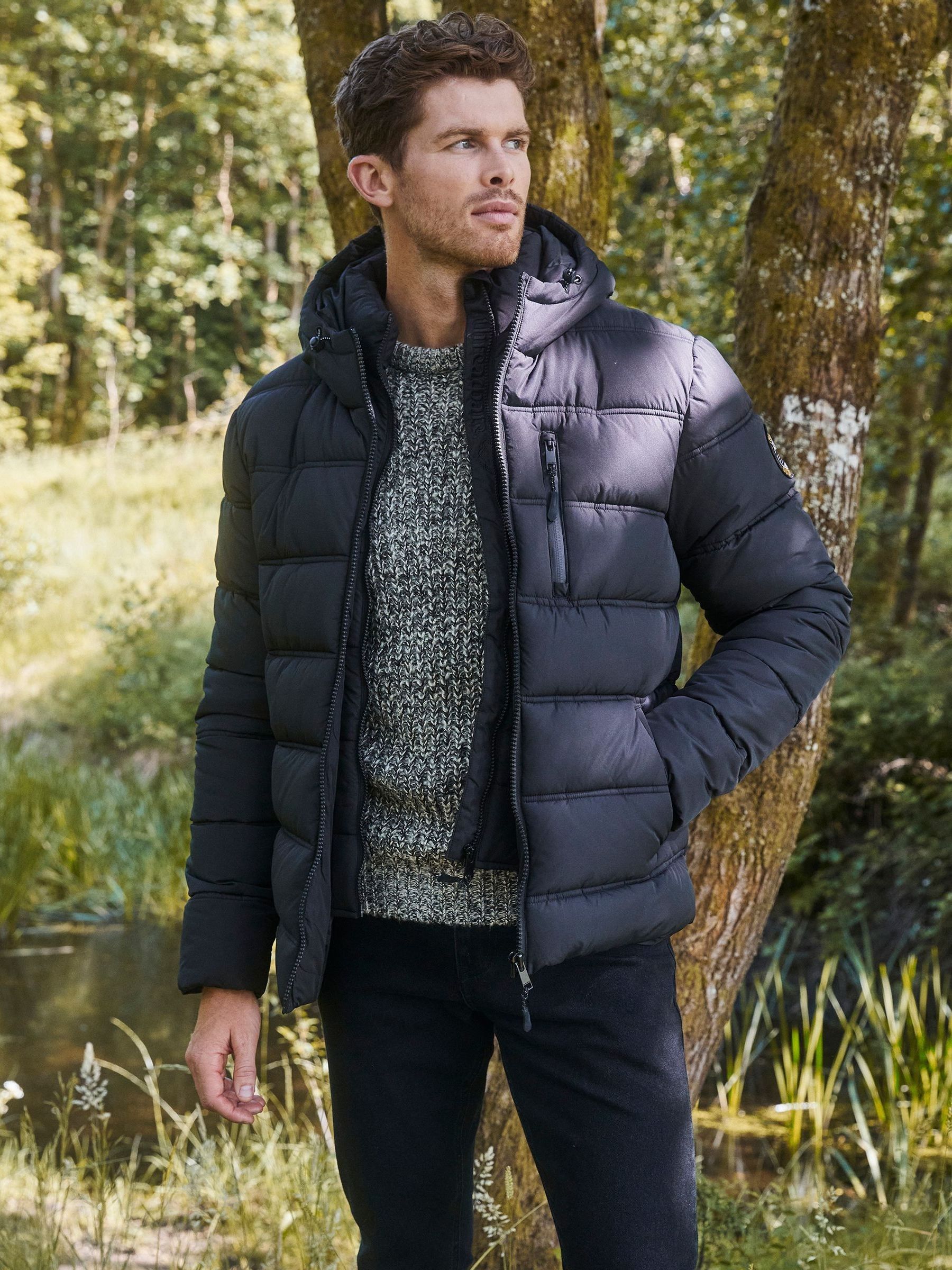 Black puffer jacket australia best sale