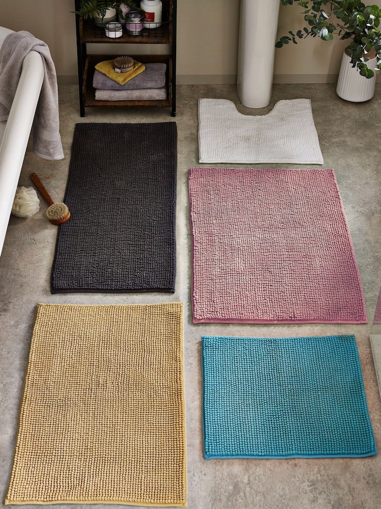 Navy Bobble Bath Mat - Image 4 of 4