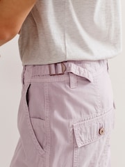Lilac Purple Adjustable Waist Cargo Trousers - Image 4 of 7