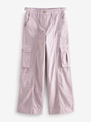 Lilac Purple Adjustable Waist Cargo Trousers - Image 6 of 7