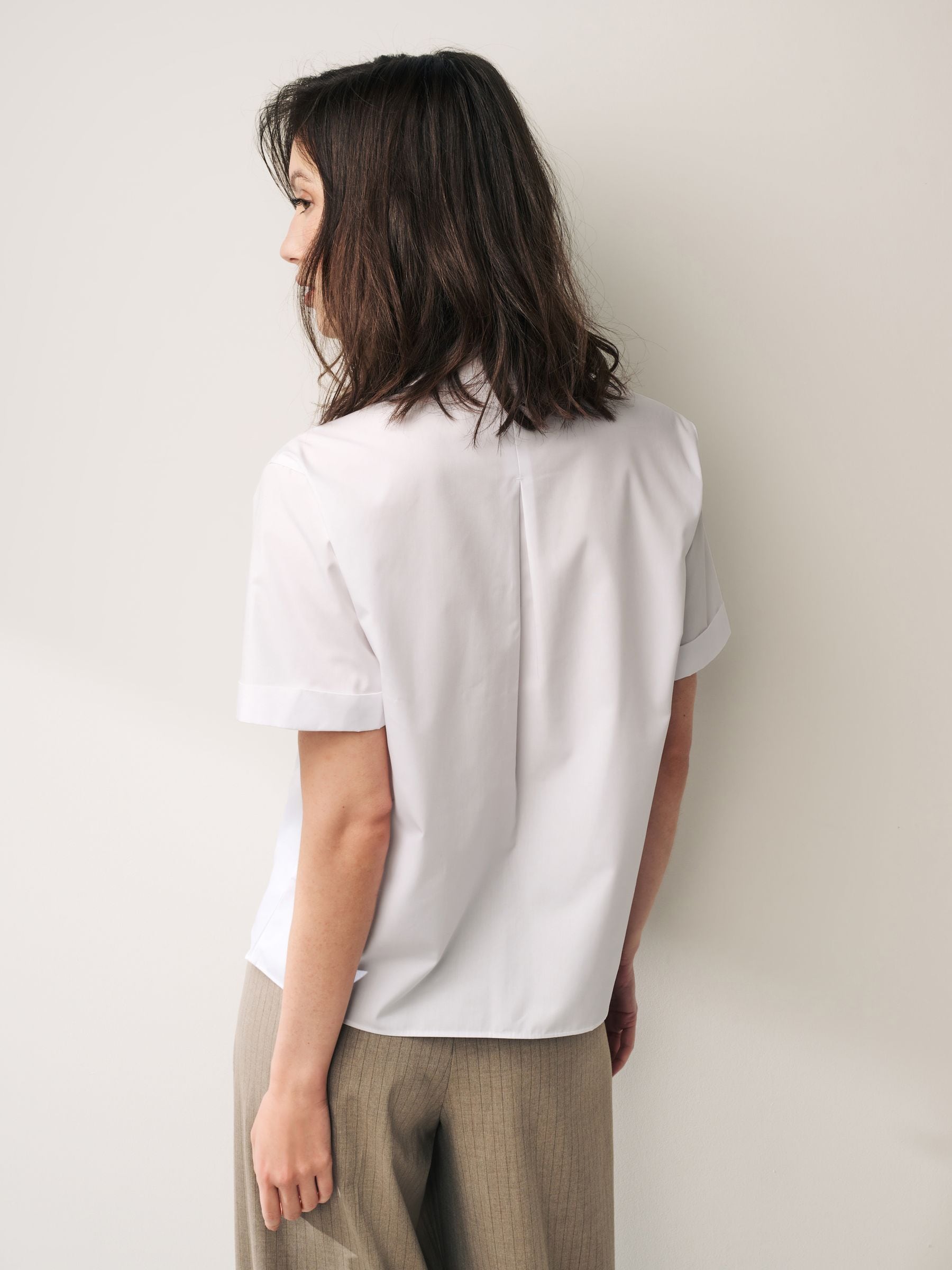 Buy White Short Sleeve Collared Shirt from Next USA