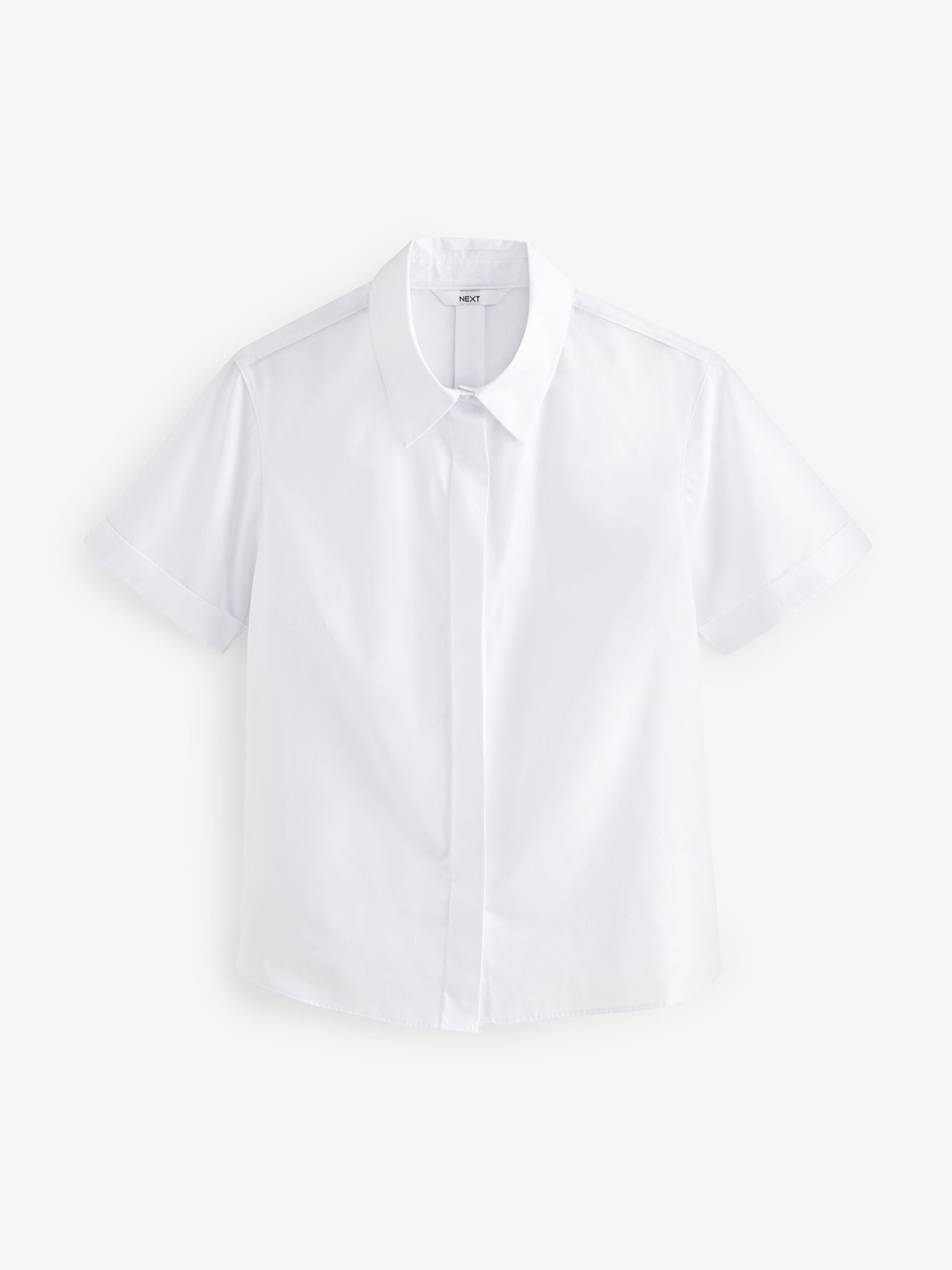 Buy White Short Sleeve Collared Shirt from Next USA