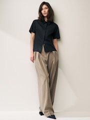 Black Short Sleeve Collared Shirt - Image 2 of 5
