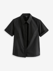Black Short Sleeve Collared Shirt - Image 4 of 5