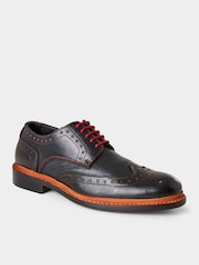 Joe Browns Black Hand Lasted Leather Brogue - Image 2 of 6