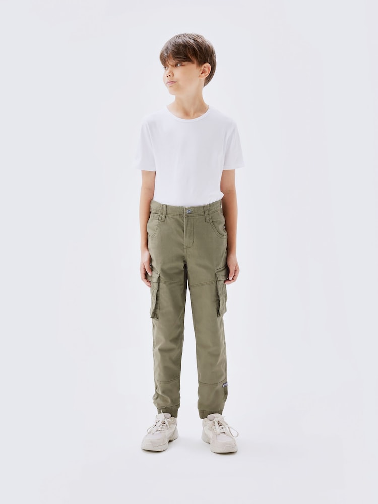 Name It Green Boys Cargo Trousers - Image 1 of 6