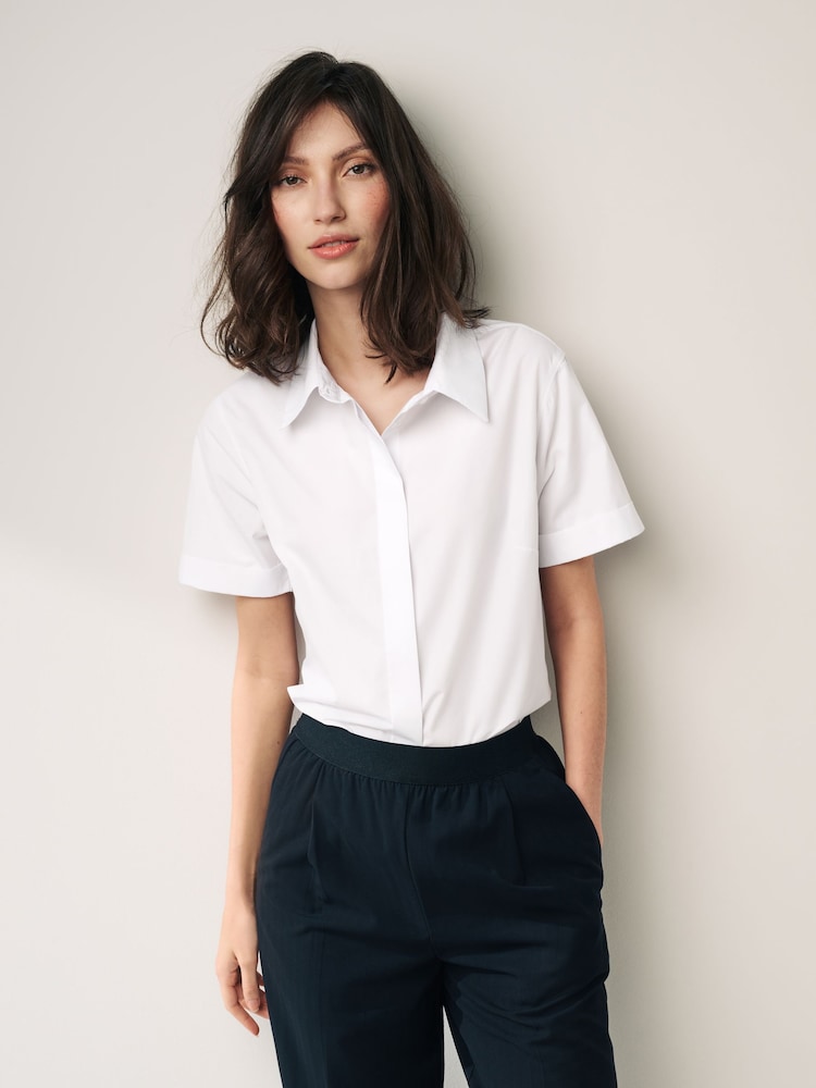 White Short Sleeve Shirts 2 Pack - Image 1 of 7